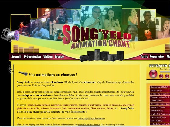 Song'Yelo - Deux chanteurs, deux belles voix pour votre événement