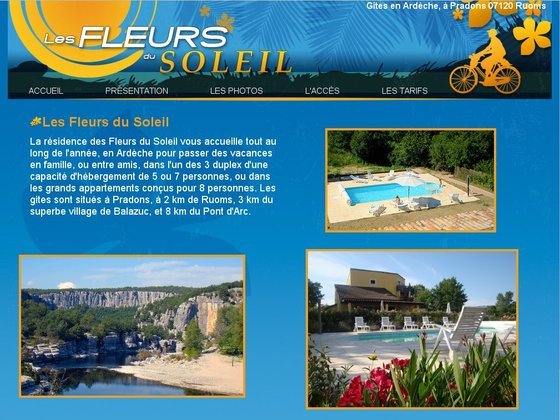 Gites les fleurs du soleil en sud Ardèche