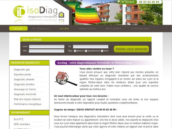 Isodiag Diagnostic Immobilier Lyon Rhône Alpes