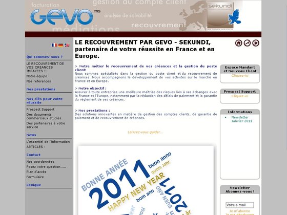 Société de recouvrement de créances Gevo