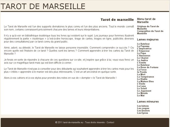 Tarot de marseille