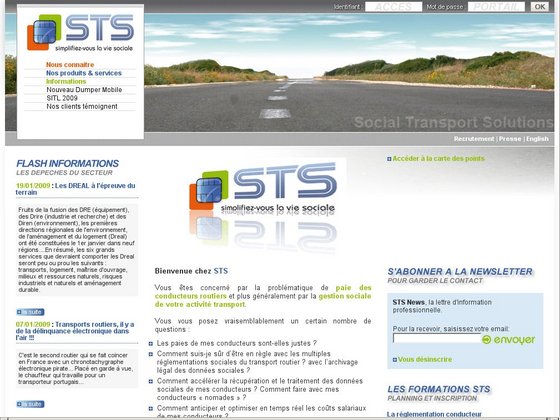 STS le spécialiste de la paie transport, des données sociales, de formations réglementation sociale et du chrono tachygraphe
