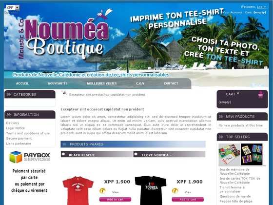 Nouméa boutique : Impression sur t-shirt en Nouvelle Calédonie