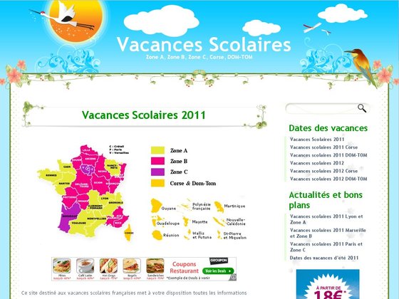 Vacances scolaires : dates, informations et bons plans