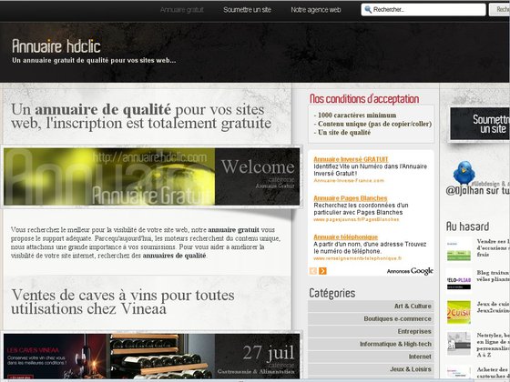 Annuaire gratuit avec liens profonds