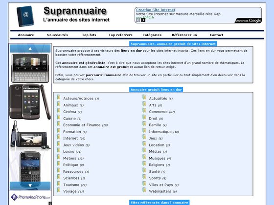 Annuaire généraliste Suprannuaire