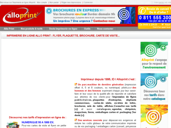 Imprimeur en ligne Alloprint