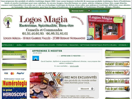 Boutique ésotérique en ligne Logos Magia