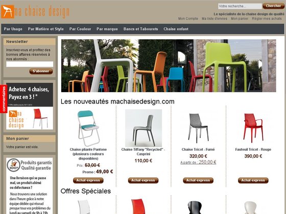 Vente de chaise design : Ma Chaise Design