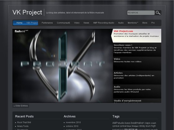 Promotion des musiques actuelles et création musicale: vk project