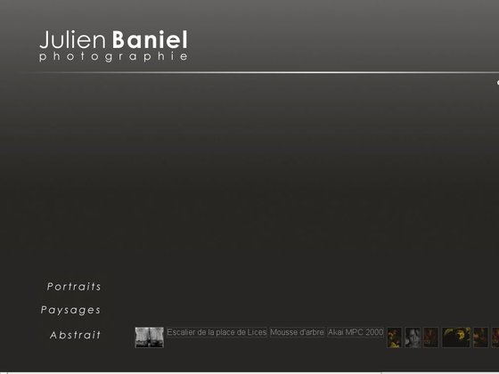 Site d'un photographe autodidacte